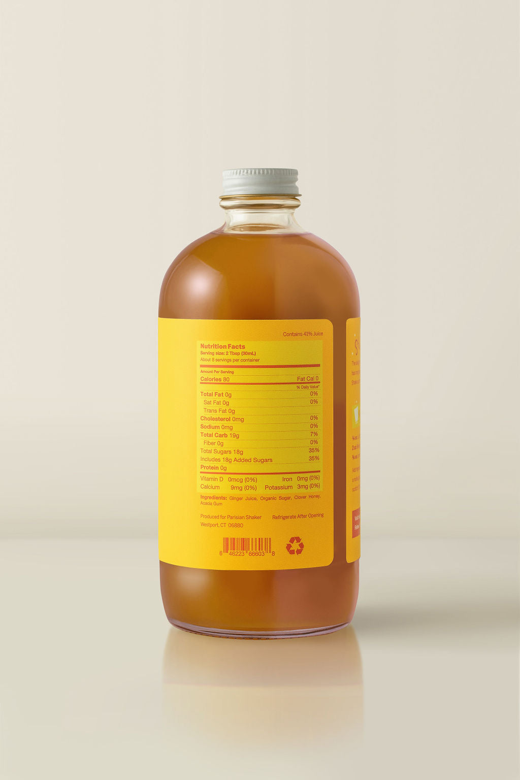 Ginger Honey Syrup, 8 ounce